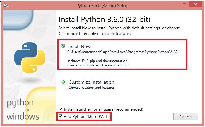 การติดตั้งภาษา Python บน Windows