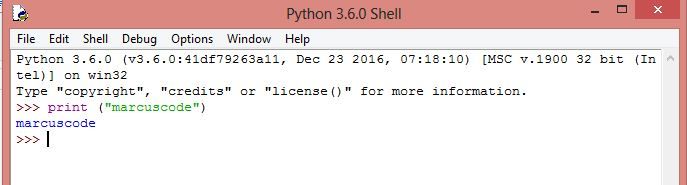 การใช้งาน Python shell